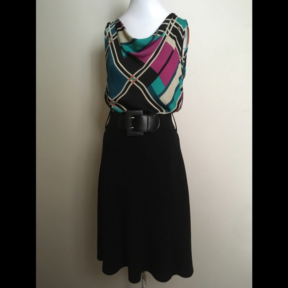 rinascimento dress with belt made in Italy size S
